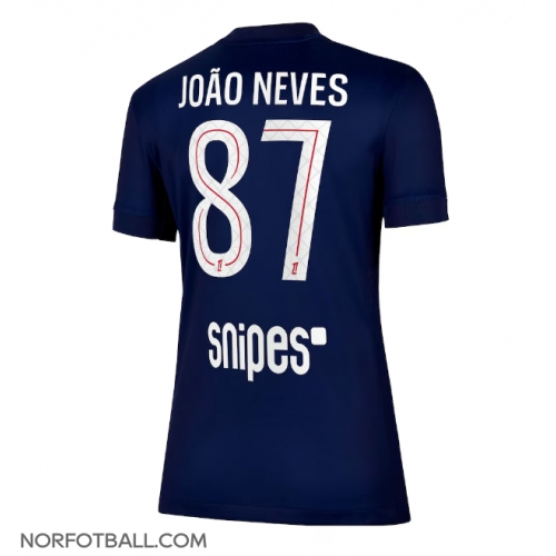 Billige Fotballdrakt Paris Saint-Germain Joao Neves #87 Replika Hjemmedrakt Dame 2025-26 Kortermet Billige Fotballdrakt Paris Saint-Germain Joao Neves #87 Replika Hjemmedrakt Dame 2025-26 Kortermet